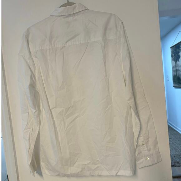 NWT Madewell Straight-Hem Cotton Button-Up Shirt In White Size Small - Picture 7 of 7